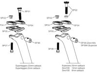 Крепежная гайка для подседельных штырей Deda Elementi SUPERZERO, ZERO100 (серебристый)