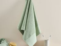 Полотенце махровое Strisce, зеленое