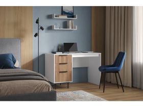 Письменный стол Леванте-2 120x60 Белый/Черный