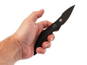 Складной нож WE Knife Krait, сталь M390, рукоять титан, черный