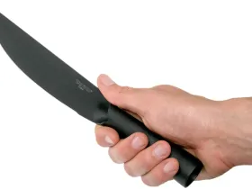 Нож с фиксированным клинком Cold Steel Bushman, сталь SK-5, рукоять сталь, черный