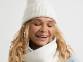 Шарф Лыжник/Skier, молоко