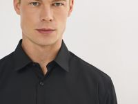 Рубашка из плотной ткани, Черный