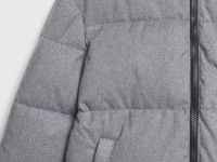 Утеплённая куртка с воротником-стойкой, Серый