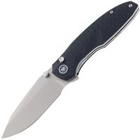 Складной нож Remette Cool Whale sandblast , сталь 14C28N, рукоять G10, черный