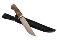 Рыбацкий нож Консул, сталь M398, рукоять карельская береза