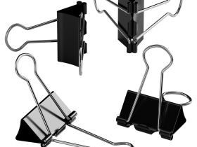 Зажимы для бумаг Berlingo 15 мм, 12 шт., черные, картонная коробка