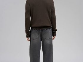 Джемпер прямого силуэта с добавлением шерсти