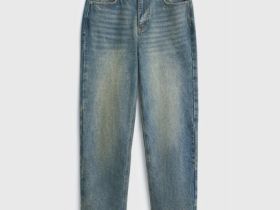 Джинсы Mom, Голубой