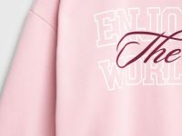 Свитшот с принтом, Розовый