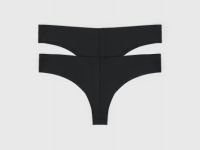 Бесшовные трусы-бразилиана, 2 шт., Черный