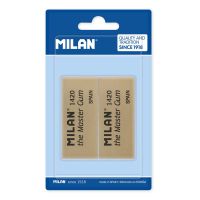 Набор ластиков MILAN Master Gum из синтетического каучука для художников, 2 шт в блистере