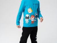 Фуфайка трикотажная для мальчиков (футболка с длинными рукавами)