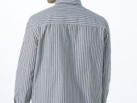 Рубашка из жатого хлопка, Серый