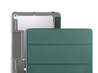 Чехол-книжка Mutural Folio Case для Apple iPad 7 (10.2) 2019 / iPad 8 (10.2) 2020 / iPad 9 (10.2) 2021 (полиуретан с подставкой) (темно-зеленый)