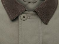 Утепленная куртка с вельветовым воротником