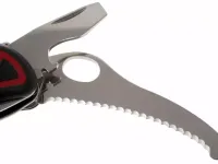 Складной нож спасателя Victorinox Dual Pro One Hand, сталь X55CrMo14, рукоять нейлон, красный