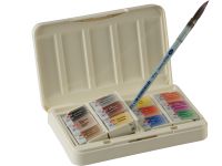 Набор акварели "Белые Ночи" Анималистика, 12 шт х 2,5 мл, палитра, пластик