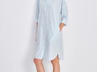 Платье-рубашка в полоску