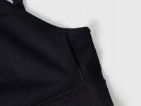 Базовый топ с вкладышами, Черный