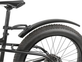 Крыло для велосипеда заднее ACME M-WAVE Mud Max Fat для фэтбайков 24" - 29" (черный)