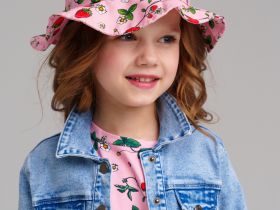 Панама текстильная для девочек