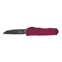 Автоматический нож Microtech Cypher II S/E 1241-1MR, сталь M390MK, рукоять алюминий, бордовый/черный