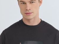 Футболка с принтом, Коричневый