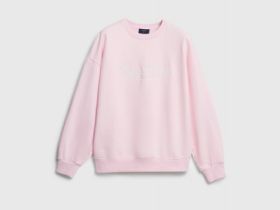 Свитшот с вышивкой, Розовый