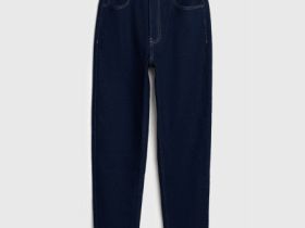 Джинсы Mom с высокой посадкой, Синий