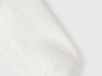 Пушистые носки с вышивкой, Белый