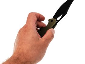 Нож Barmaley Knives Барракуда, сталь VG-10, рукоять G10, оливковый