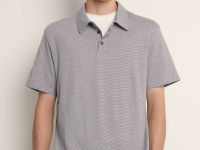 Поло прямого силуэта в полоску