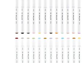 Набор маркеров для скетчинга MESHU 24 цв, пастельные цвета