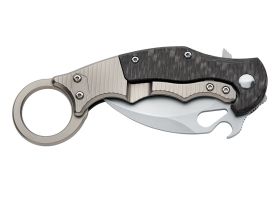 Складной нож Fox IKBS Ball Bearing Karambit, сталь Elmax, рукоять титановый сплав 6Al4V, чёрный