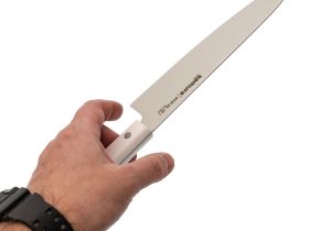 Нож кухонный Шеф Samura "HARAKIRI" (SHR-0085W) 208 мм, сталь AUS-8, рукоять ABS пластик, белый