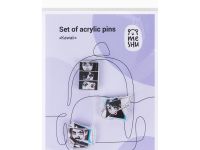 Набор акриловых значков MESHU "Kawaii", 3 шт