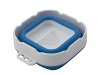 Стакан для воды "Белые ночи" складной, диаметр 9,8 см, высота 8 см, синий