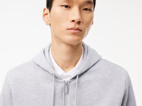 Мужская флисовая толстовка Lacoste на молнии