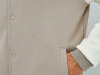 Бомбер на кнопках, Бежевый