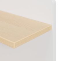 Полка Арчи 2-45x45 Белый/Береза