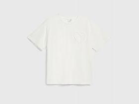 Футболка с аппликацией для девочек, Белый