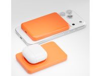 Портативное зарядное устройство VLP LITE Power Snap Qi / MagSafe 5000 мАч Оранжевое