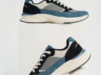 Кроссовки из натуральной замши, Зеленый