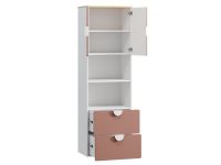 Стеллаж детский Милна 2-60x190 Розовый