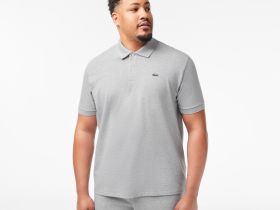 Мужское поло L.12.12 из меланжевой ткани