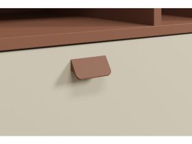 Комод Энзо 160x79 Светло-бежевый/Терракотовый