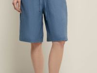 Шорты изо льна на резинке