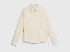 Рубашка с утяжкой по бокам для девочек, Желтый