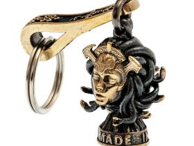 Брелок Медуза Горгона, бронза